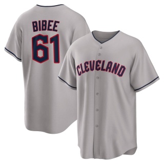 Tanner Bibee Men's Cleveland Guardians Home Jersey - White Replica